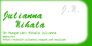 julianna mihala business card